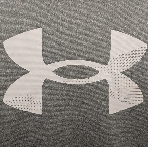 Under Amour UA Men's Med Hoodie Gray Cold Gear Fleece Big Logo Pullover Sweater - Picture 7 of 12